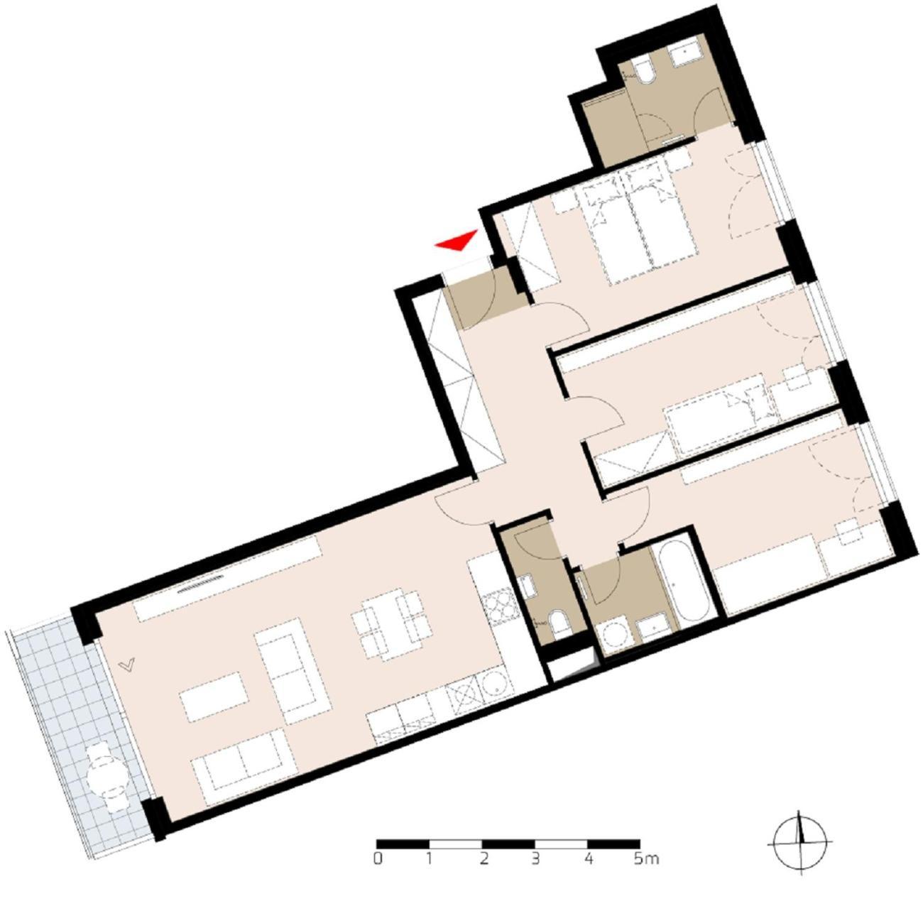 Apartment 4 Room, 2 Bath, Parking 프라하 외부 사진